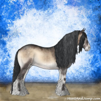 Horse Color:Brown Onyx Sabino Rabicano 