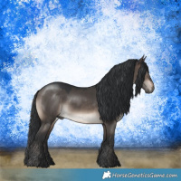 Horse Color:Brown Dun Mushroom