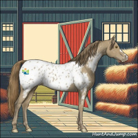 Horse Color:Classic Cream Champagne Appaloosa 