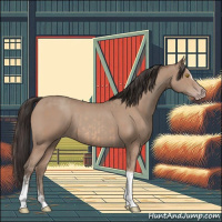 Horse Color:Amber Champagne Sabino Tobiano  and Amber Champagne Sabino Tobiano 