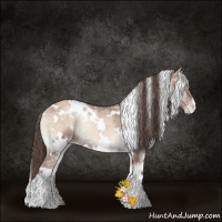 Horse Color:White Spotted Blue Onyx Ice Pearl