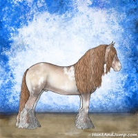 Horse Color:White Spotted Liver Red Onyx Ice Pearl 