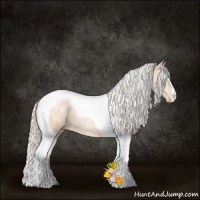 Horse Color:Silver Classic Champagne Ice Pearl Tobiano 