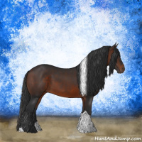 Horse Color:Brown Tobiano Rabicano