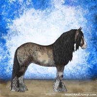 Horse Color:Brown Ice Onyx Sabino