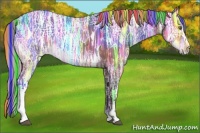 Horse Color:Painted White Spotted Silver Buckskin Ice 