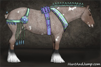 Horse Color:White Spotted Silver Blue Roan 