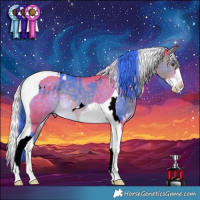 Horse Color:Watercolor Buckskin Tobiano and Watercolor Chocolate Palomino Splash Tobiano