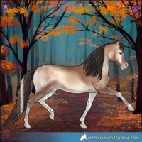 Horse Color:Sable Champagne Onyx Brindle 