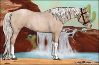 Horse Color:Silver Blue Roan Pearl Tobiano 