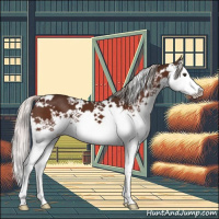 Horse Color:White Spotted Silver Brown Splash 