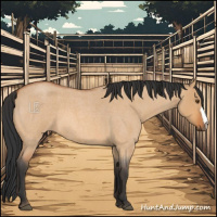 Horse Color:Bay Roan Dun 