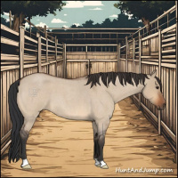 Horse Color:Bay Roan Dun 