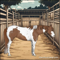 Horse Color:Chestnut Sabino Tobiano 