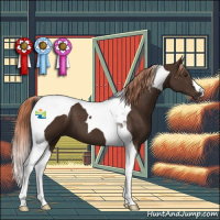 Horse Color:Liver Chestnut Tobiano 