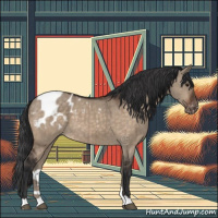 Horse Color:Brown Dun Varnish Brindle 