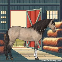 Horse Color:Bay Dun Appaloosa Brindle 