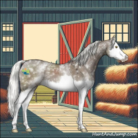 Horse Color:White Spotted Liver Red Dun Mushroom Splash 