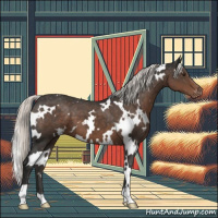 Horse Color:White Spotted Liver Chestnut Mushroom Appaloosa 