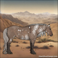 Horse Color:White Spotted Silver Brown Dun Mushroom 