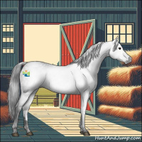 Horse Color:Gray Black 