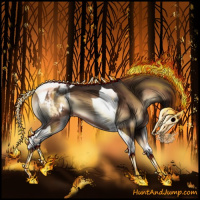 Horse Color:Silver Brown Onyx Tobiano Varnish 