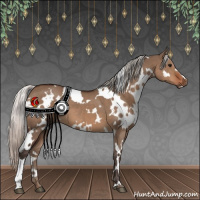Horse Color:White Spotted Silver Brown Dun 