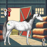 Horse Color:Grullo Splash Near Leopard 