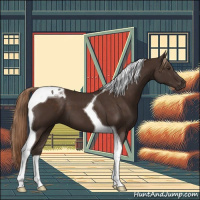 Horse Color:Liver Chestnut Tobiano 