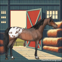 Horse Color:Bay Roan Appaloosa