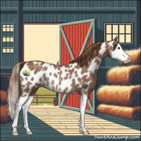 Horse Color:Chestnut Splash Appaloosa Rabicano 