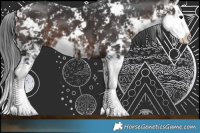 Horse Color:Bay Sabino Splash 