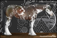 Horse Color:Brown Sabino 