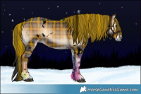 Horse Color:Void Plaid  White Spotted Liver Red Onyx 