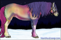 Horse Color:Watercolor White Spotted Liver Red Onyx 