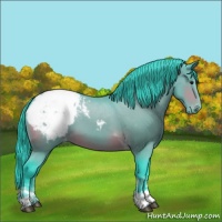 Horse Color:Watercolor Bay Tobiano Snowcap 