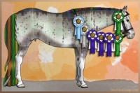 Horse Color:Painted Plaid  White Spotted Liver Red Dun Onyx Sabino Brindle 