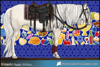 Horse Color:Gold Cream Champagne Pearl Dun Sabino Rabicano