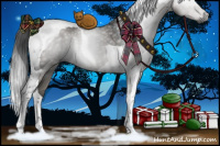 Horse Color:Gray Grullo Tobiano 