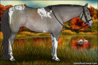 Horse Color:Platinum Liver Chestnut Tobiano 