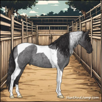 Horse Color:Smoky Blue Roan Tobiano 