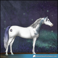 Horse Color:Watercolor Classic Champagne Splash Tobiano Frame 