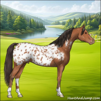 Horse Color:Bay Appaloosa