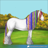 Horse Color:Painted Bay Sabino Splash Varnish