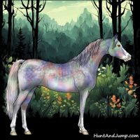 Horse Color:Nacre Silver Black Chinchilla Splash 