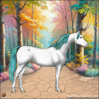 Horse Color:Painted Nacre White Spotted Bay Onyx Splash 