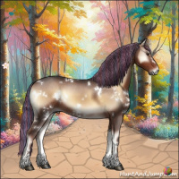 Horse Color:Painted White Spotted Liver Red Onyx Sabino 
