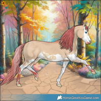 Horse Color:Watercolor Red Dun Splash 