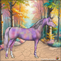 Horse Color:Nacre Watercolor Silver Classic Champagne 