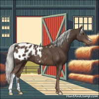 Horse Color:Liver Chestnut Mushroom Appaloosa 